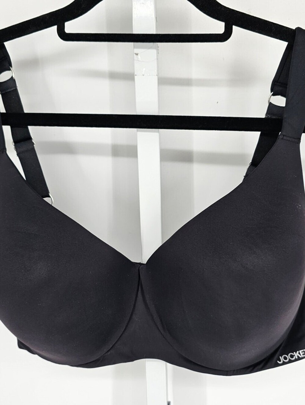 Jockey Womens Sz 40C Classic Lightly Padded Full Figure T Shirt Bra Solid Black